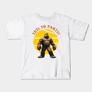 Yeti To Party Kids T-Shirt